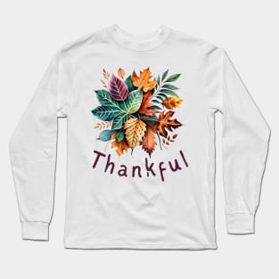 Thankful - Purple Long Sleeve T-Shirt